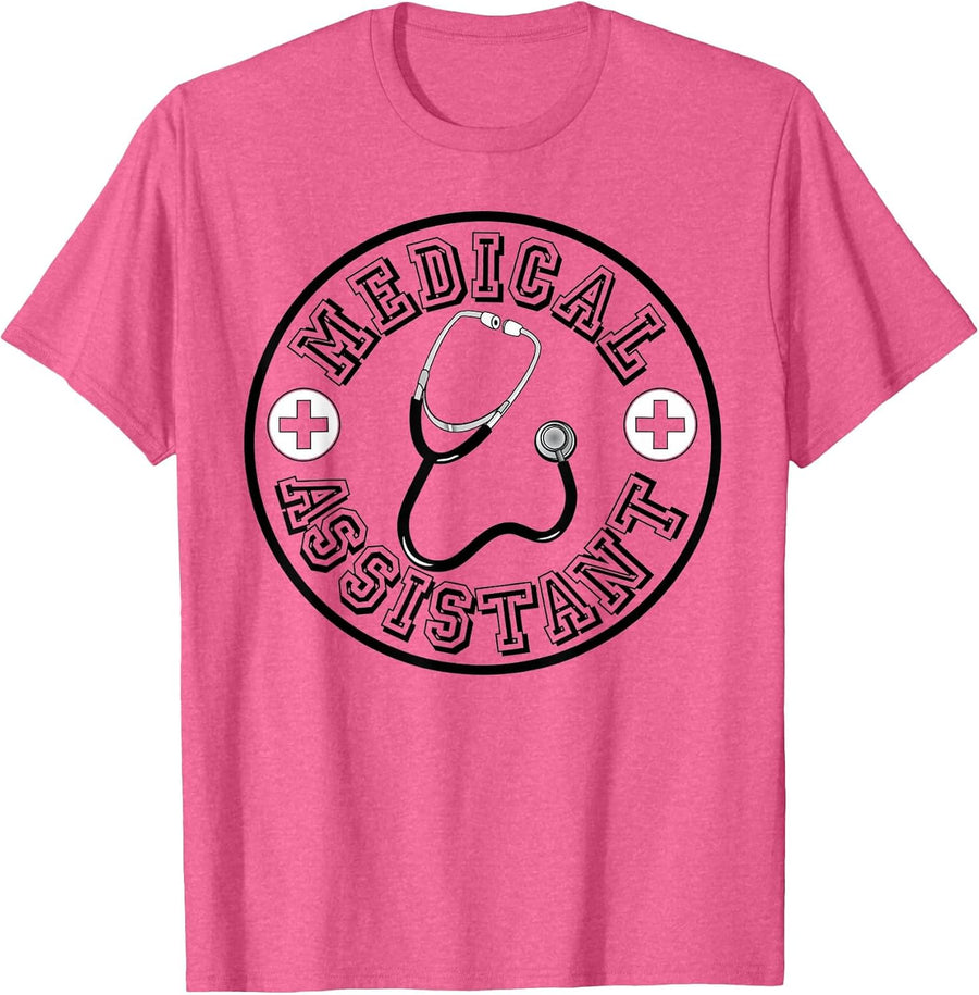 Medical Assistant T Shirt T-Shirt - Pink Heather