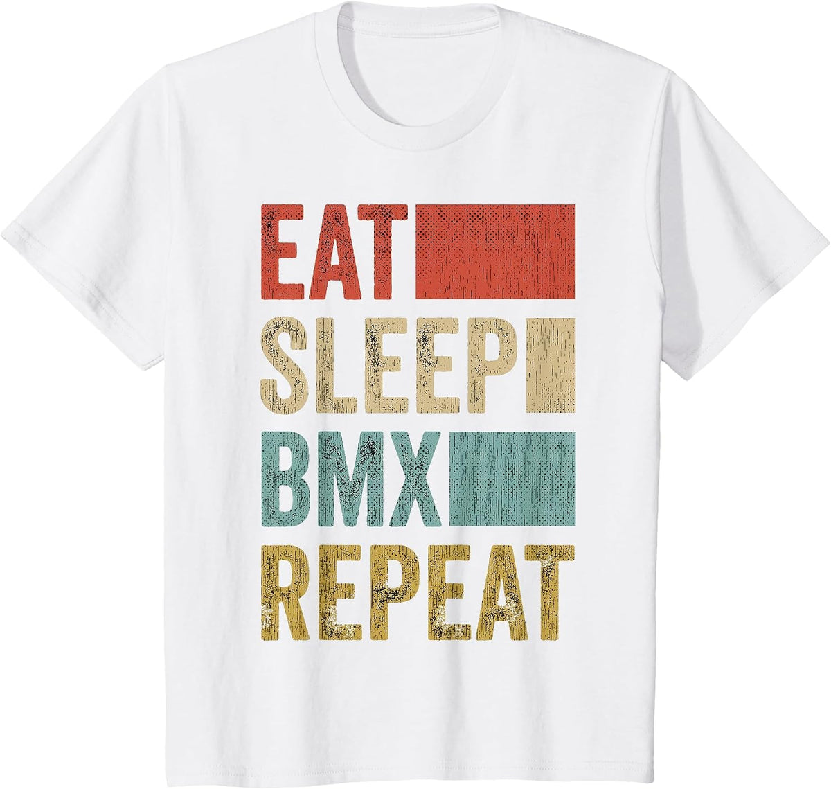 Eat Sleep BMX Repeat T-Shirt - White
