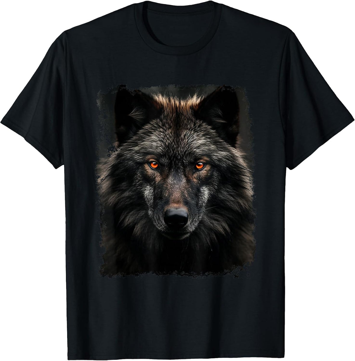 Black Wolf T-Shirt - Black
