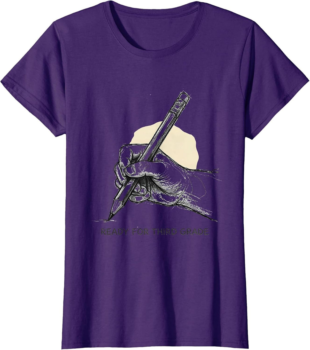 Women's Ready For Third Grade Cute Girl Back To School Teacher T-Shirt - Purple