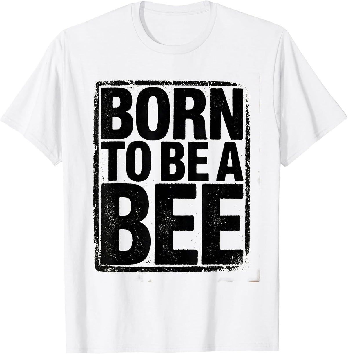 Men's Born to Be a Bee Honeybee Nature Design T-Shirt - White