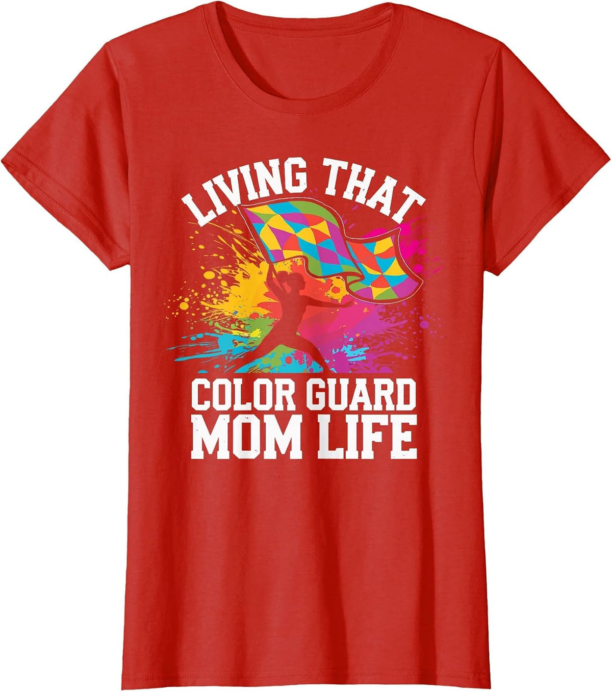 Color Guard Mom T-Shirt - Red