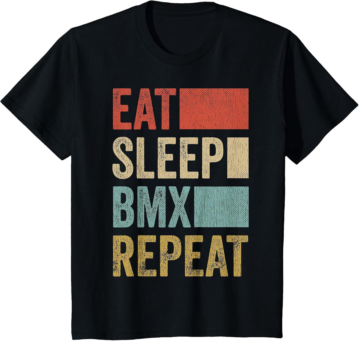 Eat Sleep BMX Repeat T-Shirt - Black