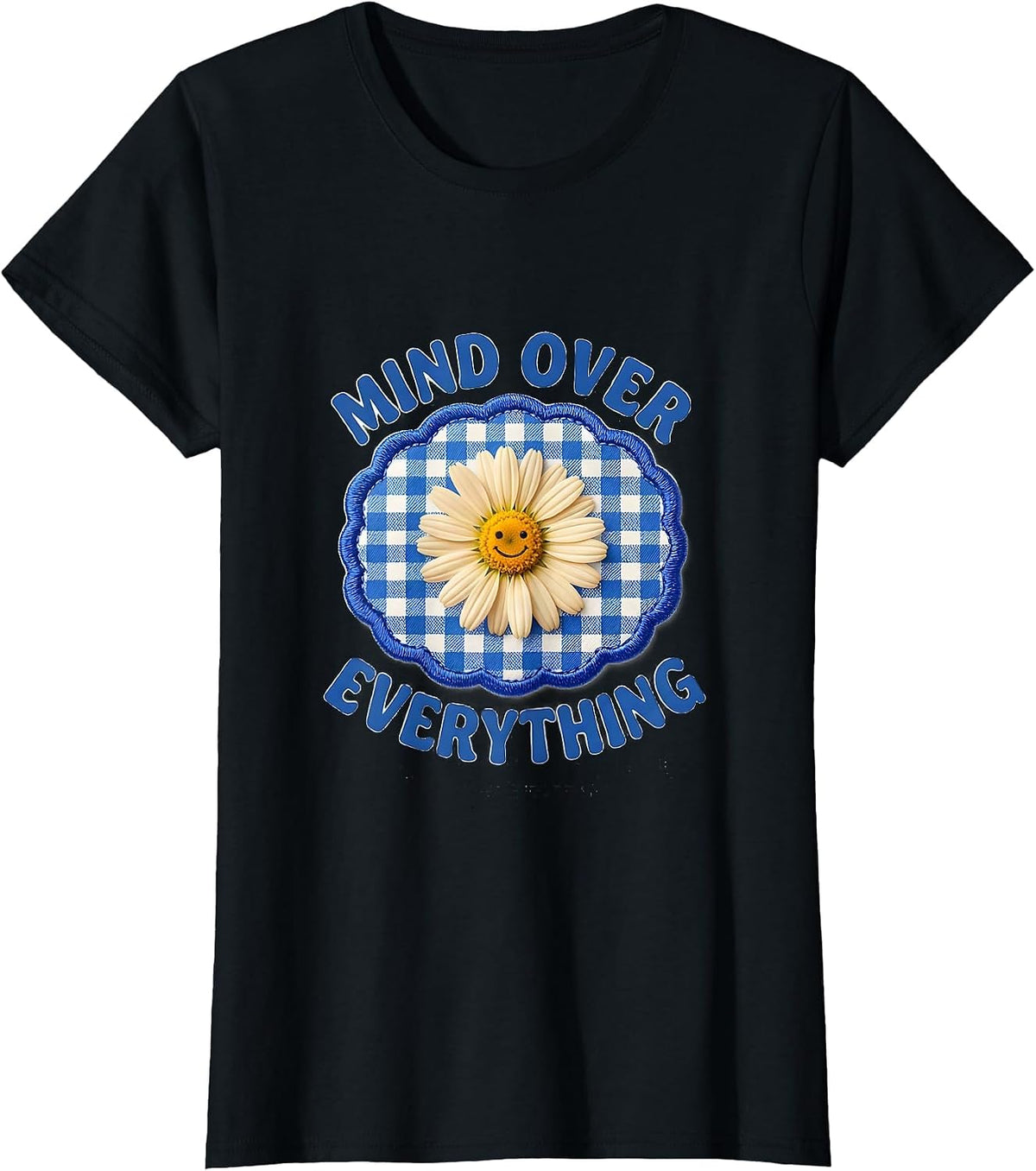 Mind Over Everything Mental Health Awareness Design T-Shirt - Black