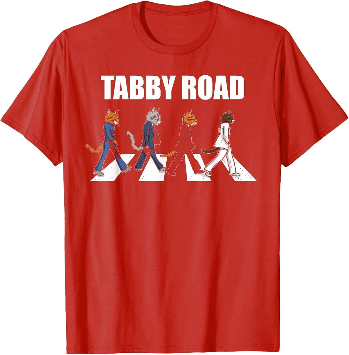 Tabby Road Cool Cats T-Shirt - Red