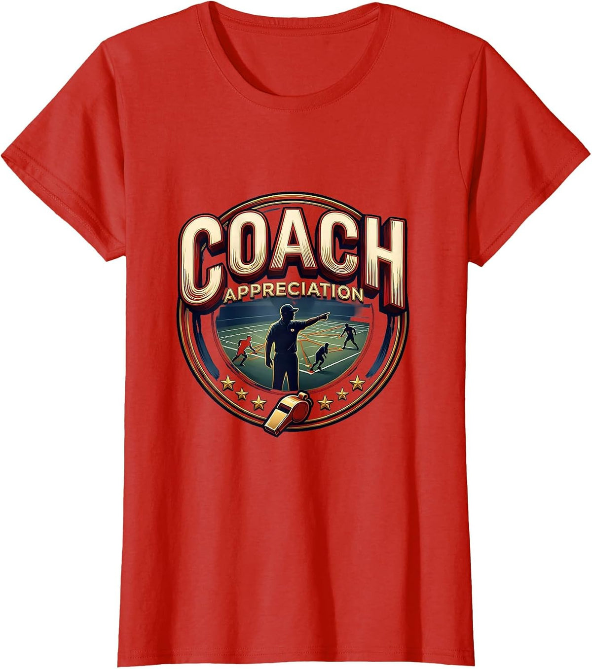 Women's Coach Guide Drill Diagram Sign Painter Sports Gift T-Shirt - Red