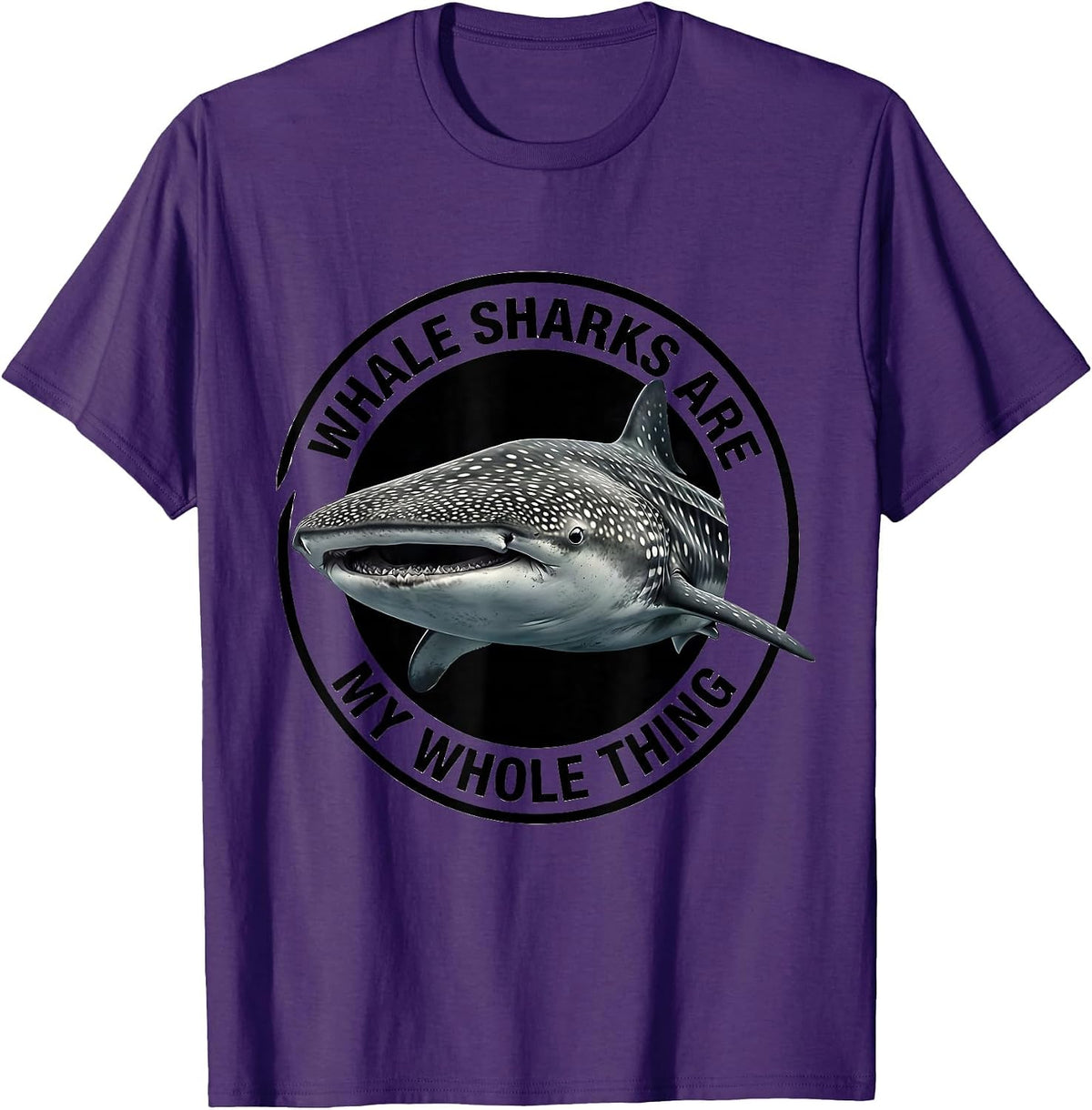Whale Sharks Are My Whole Thing Funny Ocean Wildlife Marine T-Shirt - Purple