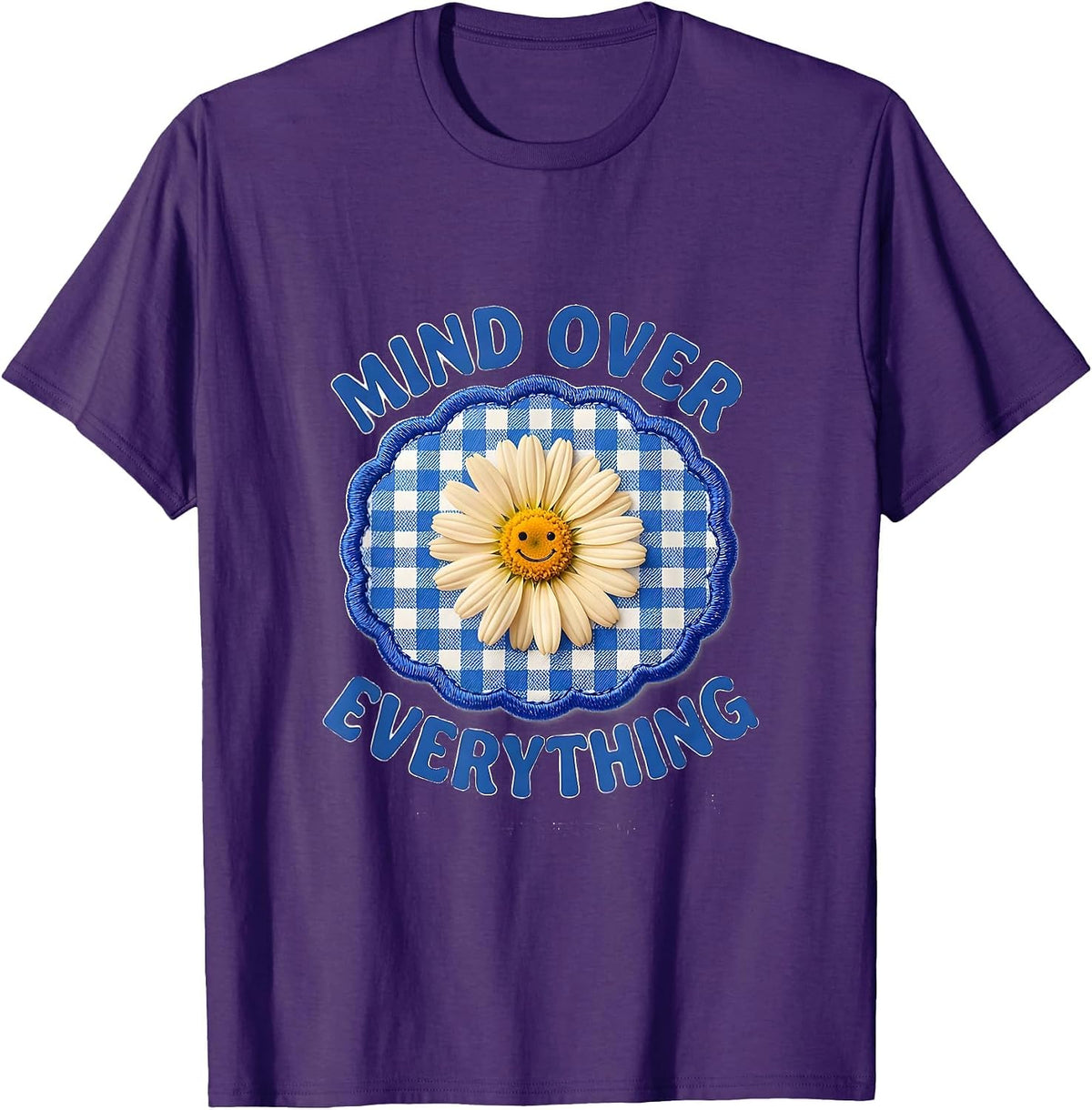Mind Over Everything Mental Health Awareness Design T-Shirt - Purple