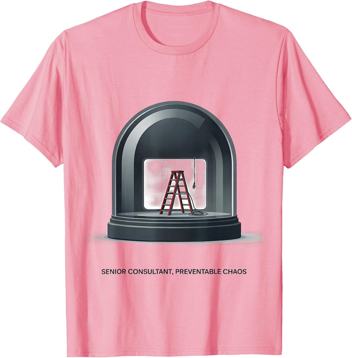 Men's Senior Consultant Preventable Chaos Funny Paramedic EMT Gift T-Shirt - Pink