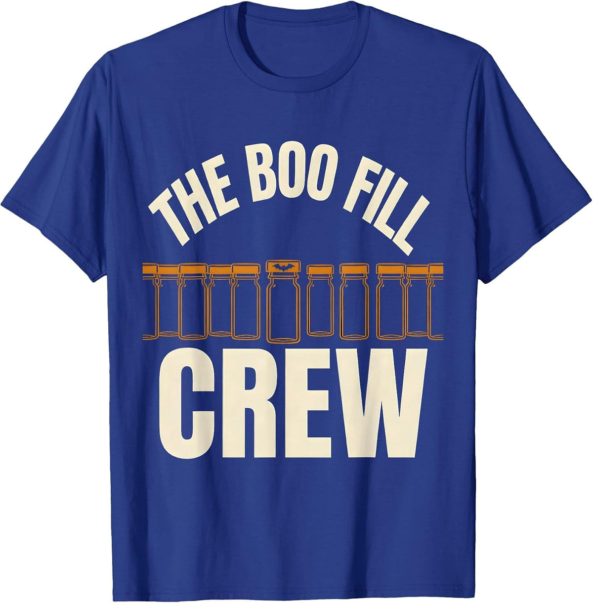 Men's The Boo Fill Crew Funny Pharmacy Tech Halloween Novelty T-Shirt - Royal Blue