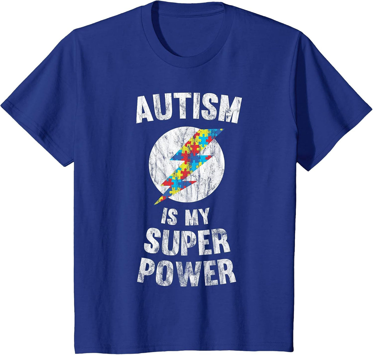 Autism is My Super Power T-Shirt T-Shirt - Royal Blue