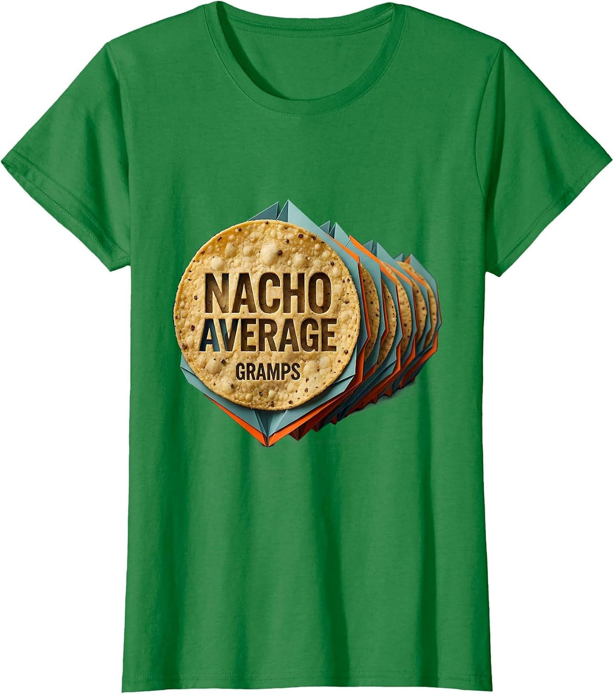 Women's Nacho Average Gramps Funny Grandpa Cinco De Mayo Party Gift T-Shirt - Kelly Green