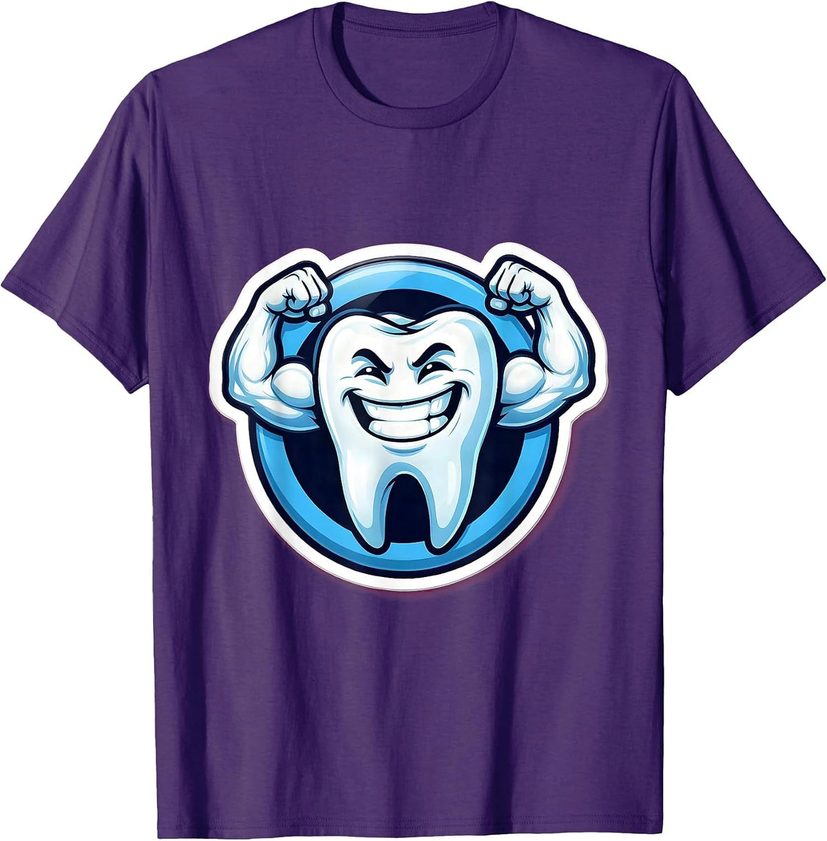 Strong Tooth Dental Assistant Graphic Design T-Shirt - Purple