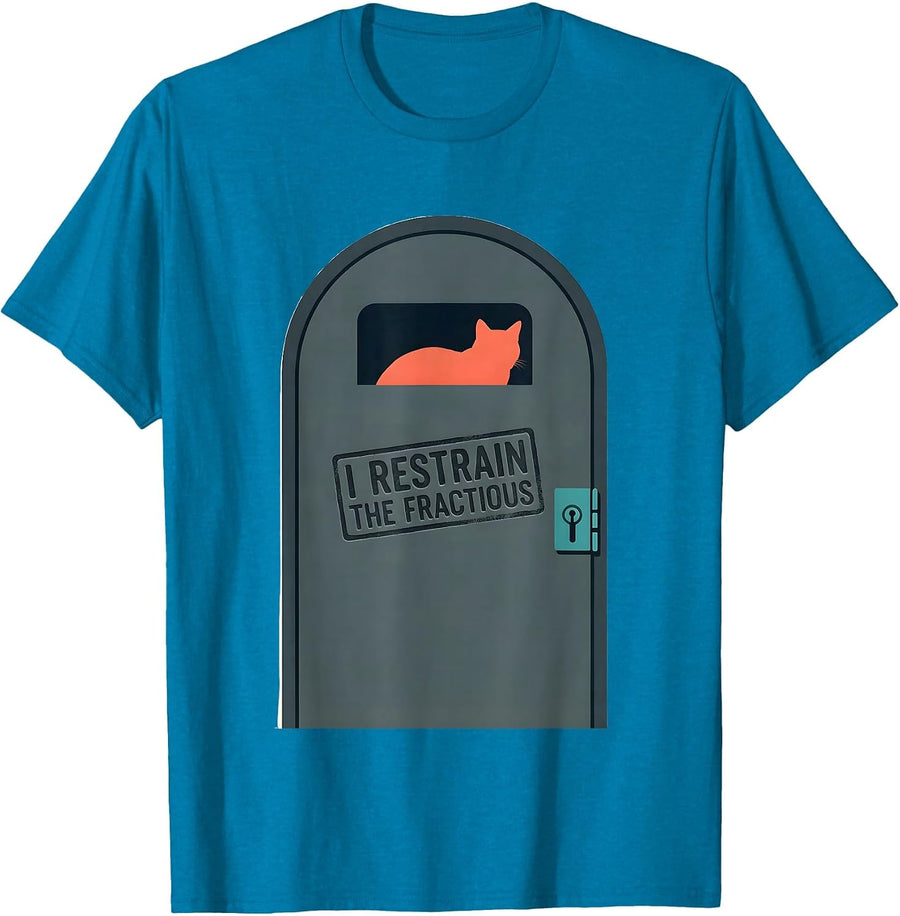 I Restrain The Fractious Funny Veterinarian Vet Tech Gift T-Shirt - Sapphire Blue