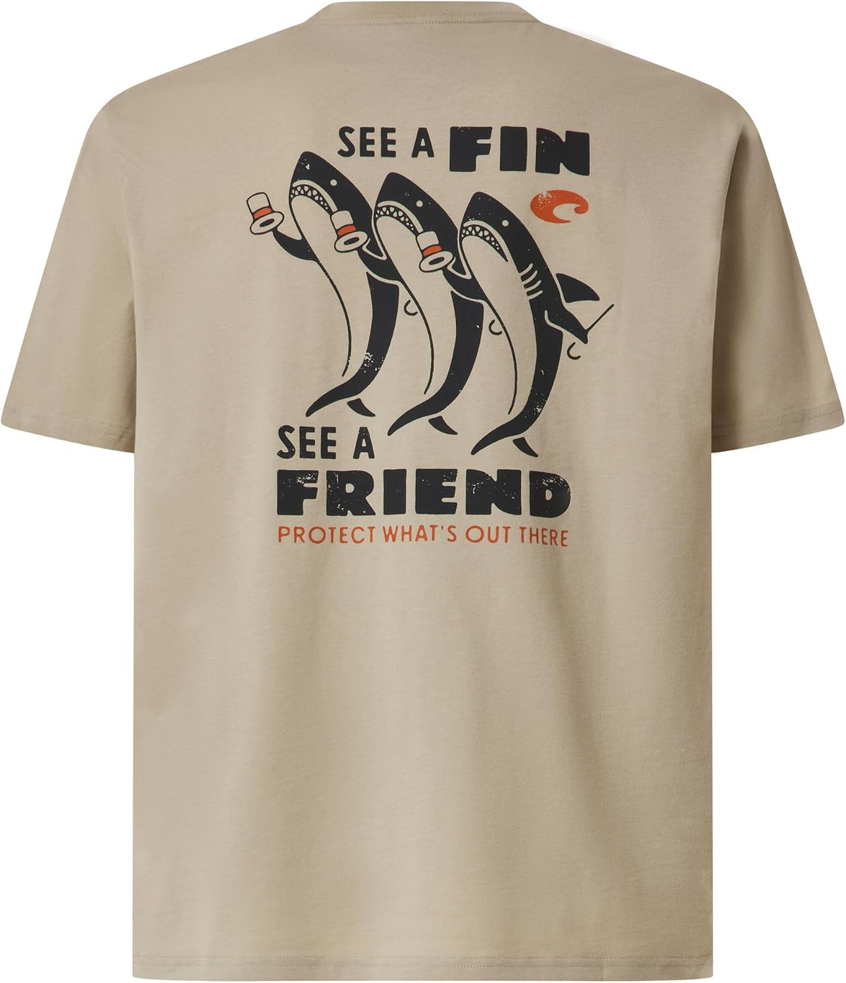 Costa Del Mar Men's Shark Fin Friend T-Shirt - Eucalyptus