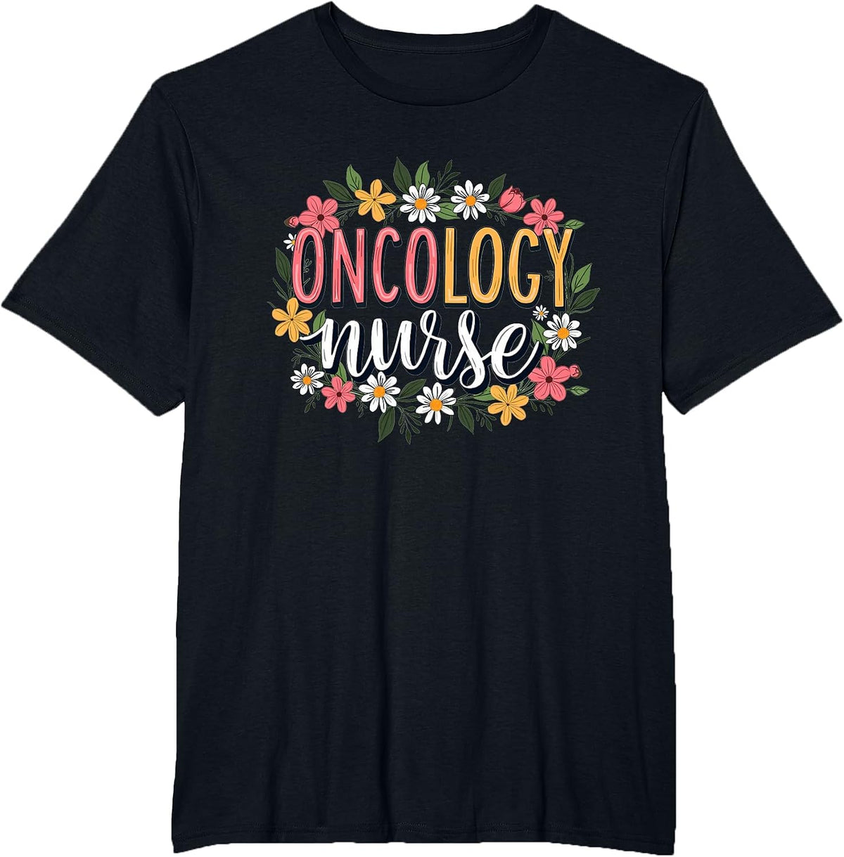 Future Oncology Nurse for Nursing School Student RN College T-Shirt - Black