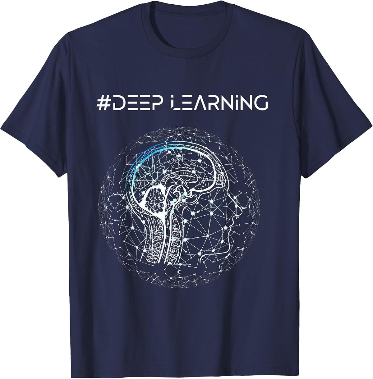 Deep Learning Data Science Machine Learning AI T-Shirt - Navy Blue
