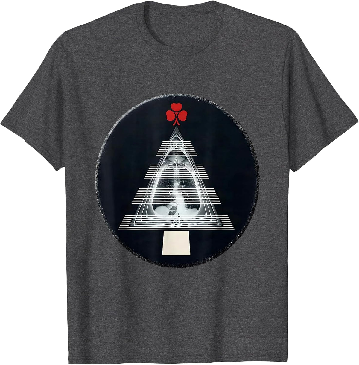 Men's Sealed CT Slice Badge Radiology Tech Christmas Humor T-Shirt - Dark Heather Grey