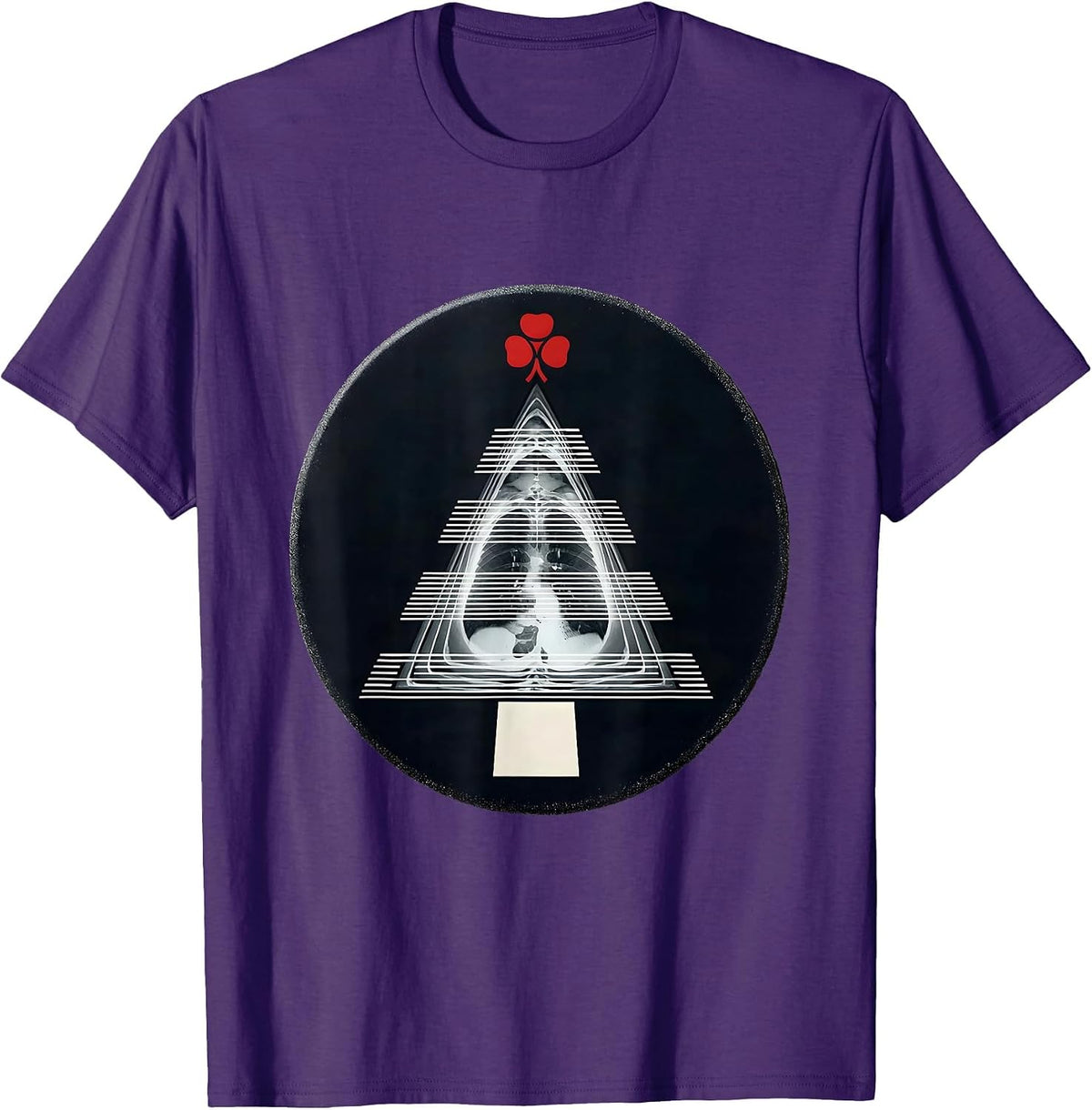 Men's Sealed CT Slice Badge Radiology Tech Christmas Humor T-Shirt - Purple