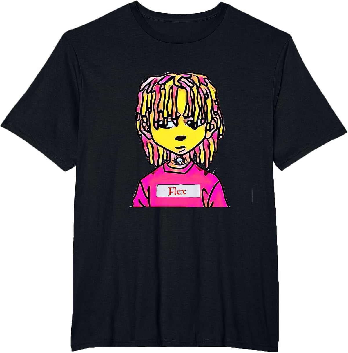 Lil and Big Cartoon Shirt T-Shirt - Black