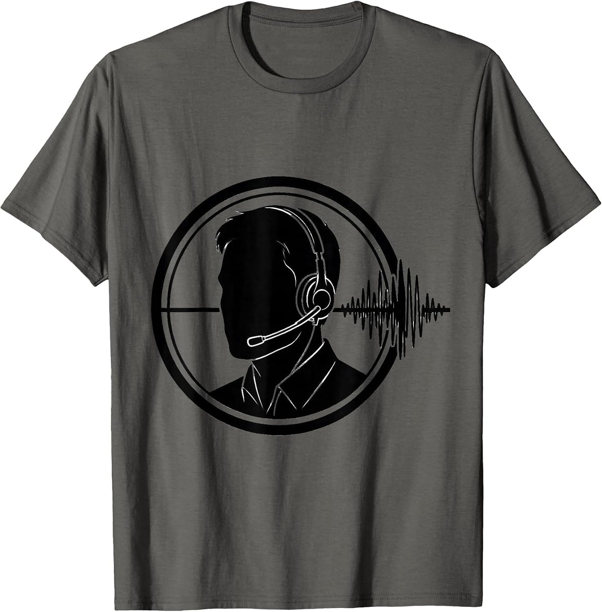 Dispatcher Badge EMS Paramedic EMT Crew T-Shirt - Asphalt Grey