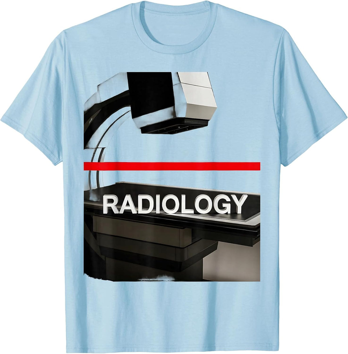 Men's RADIOLOGY Cute Radiology Tech Coquette Playful Pride T-Shirt - Baby Blue