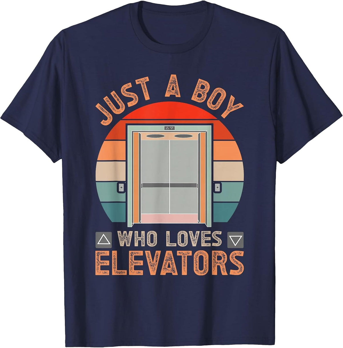 Elevator Mechanic Elevator T-Shirt - Navy Blue