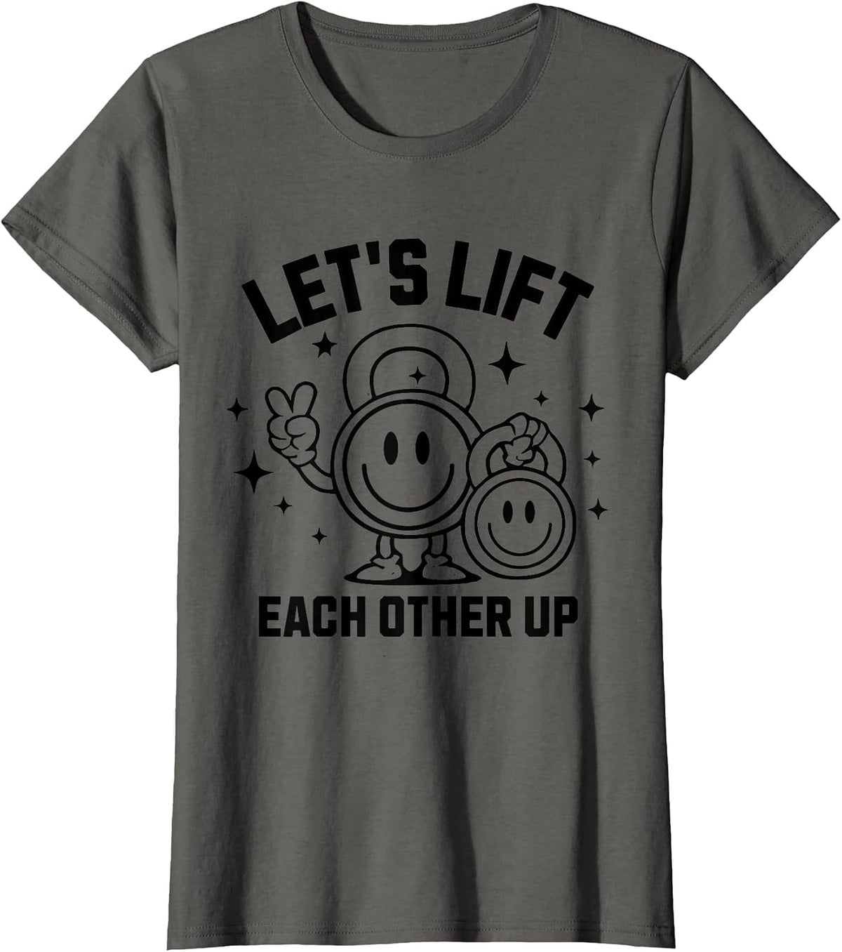 Let's Lift Each Other Up Apparel T-Shirt - Asphalt Grey