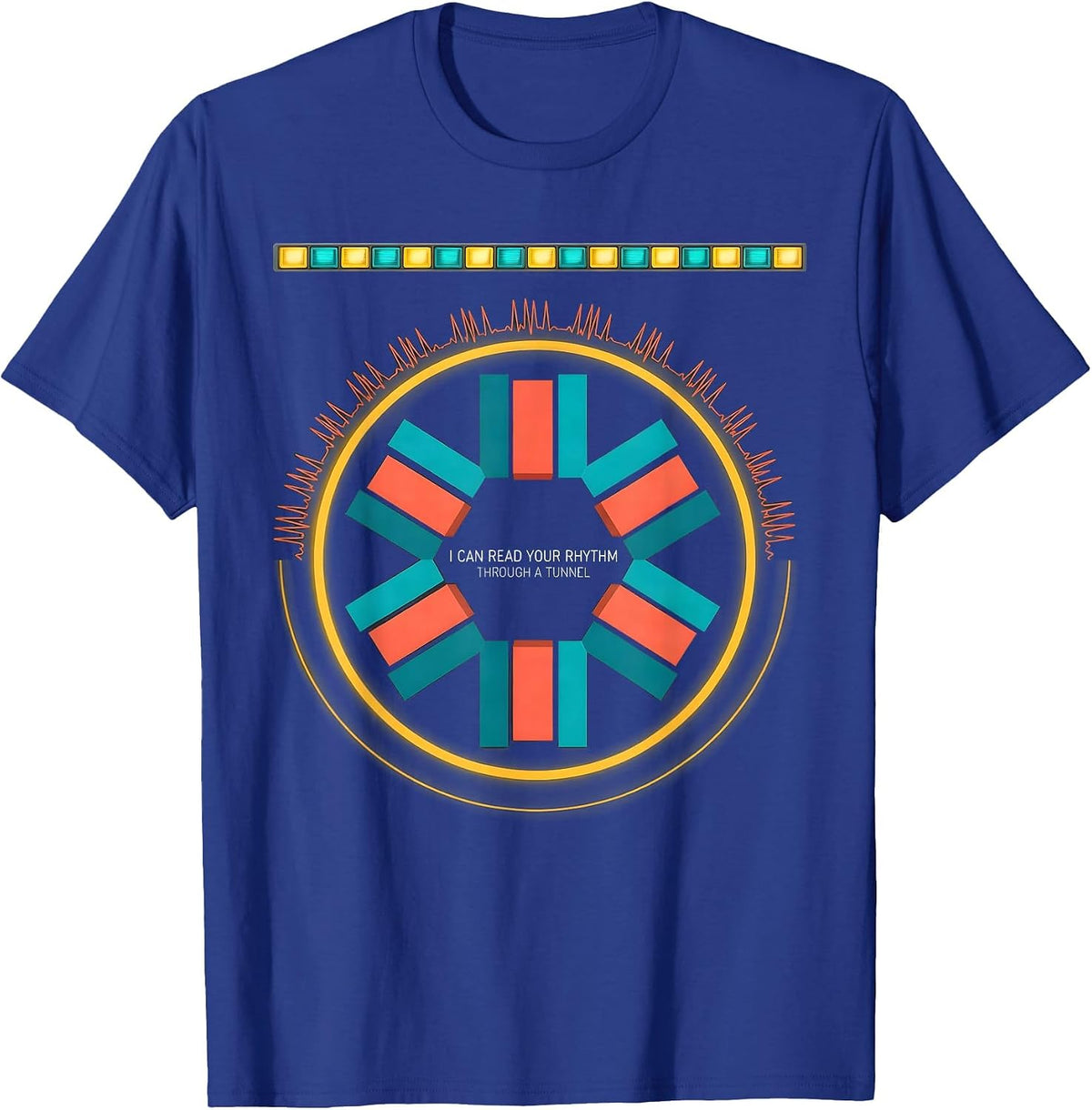 Men's I Can Read Your Rhythm Through A Tunnel Funny EMT Paramedic T-Shirt - Royal Blue