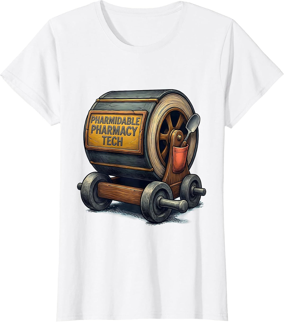 Pharmidable Pharmacy Tech Funny Pharmacy Tech Pun T-Shirt - White