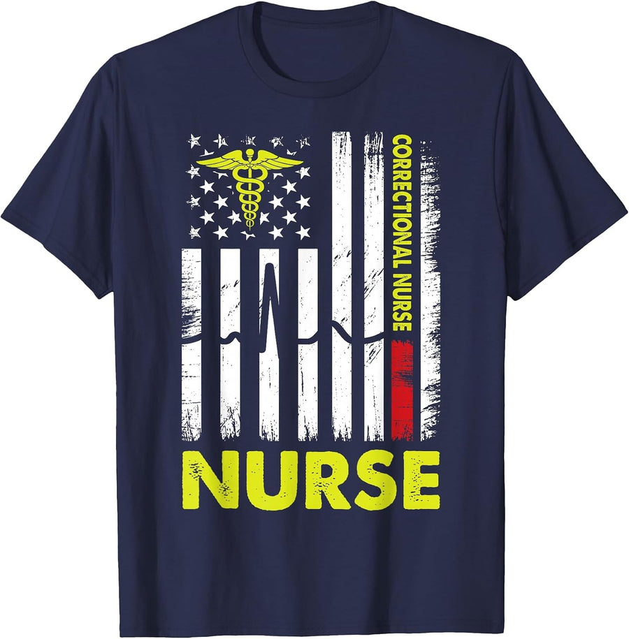 Correctional Nurse T-Shirt - Navy Blue