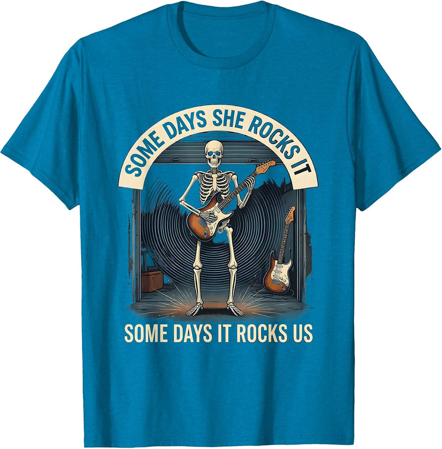 Some Days She Rocks It, Some Days It Rocks Us Sped Squad T-Shirt - Sapphire Blue