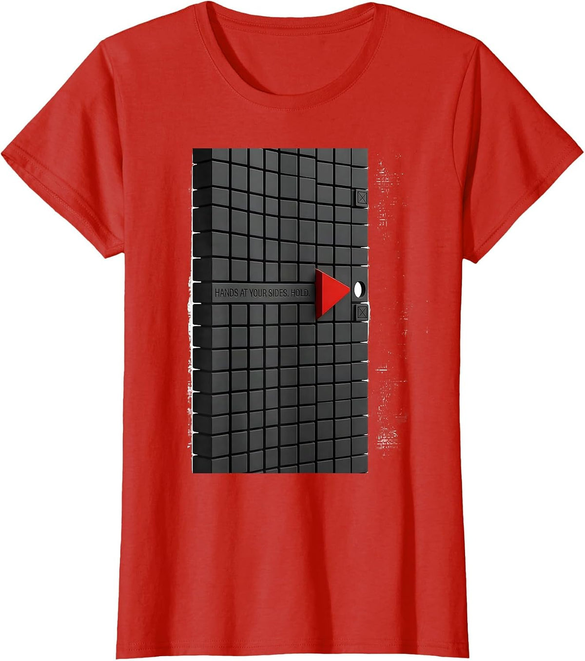 Hands At Your Sides Hold Radiology Rad Tech X-Ray T-Shirt - Red