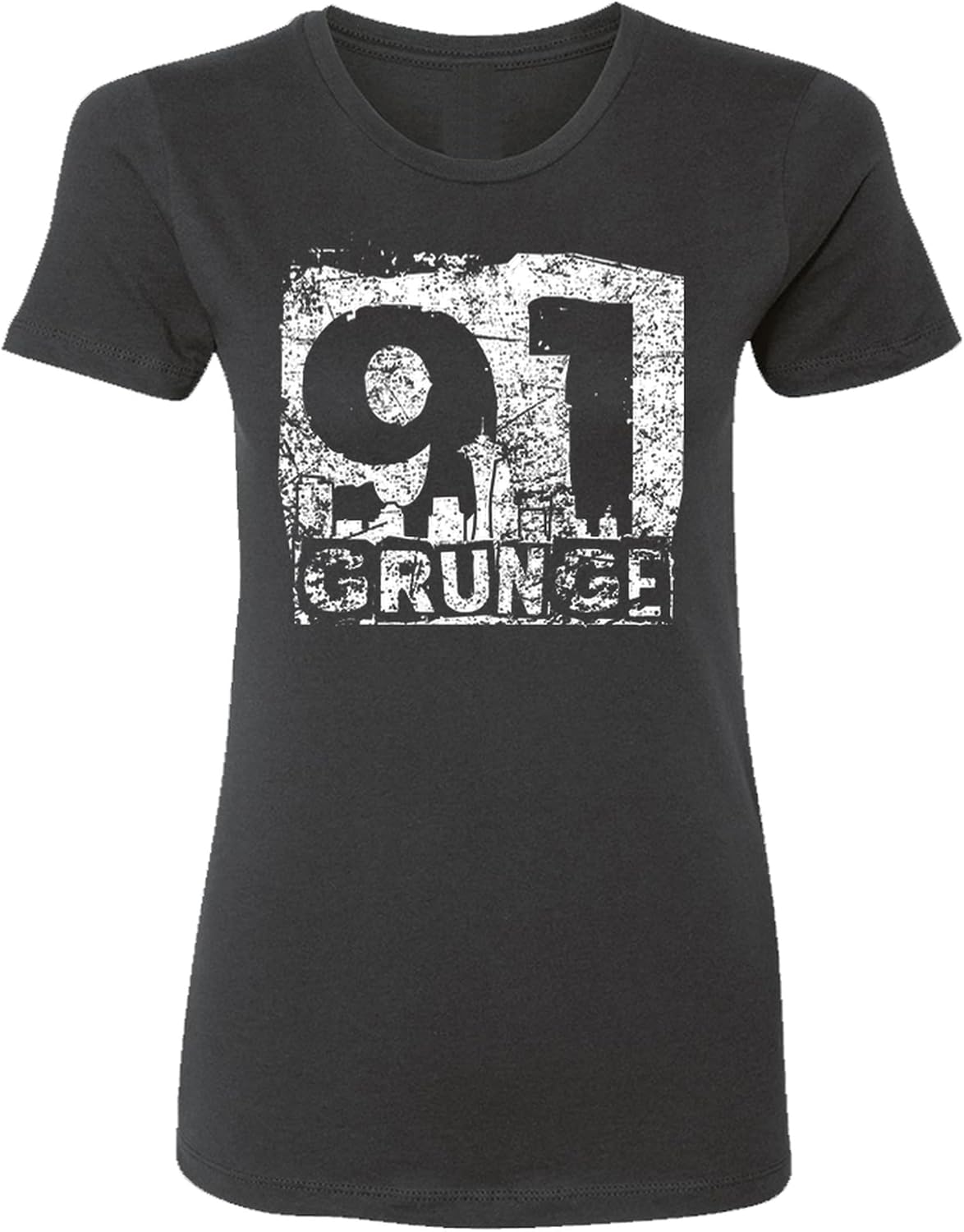 1991 Grunge Rock Fitted T-Shirt Funny 90s Music Vintage Retro Throwback Gift for Men Women - Heavy Metal