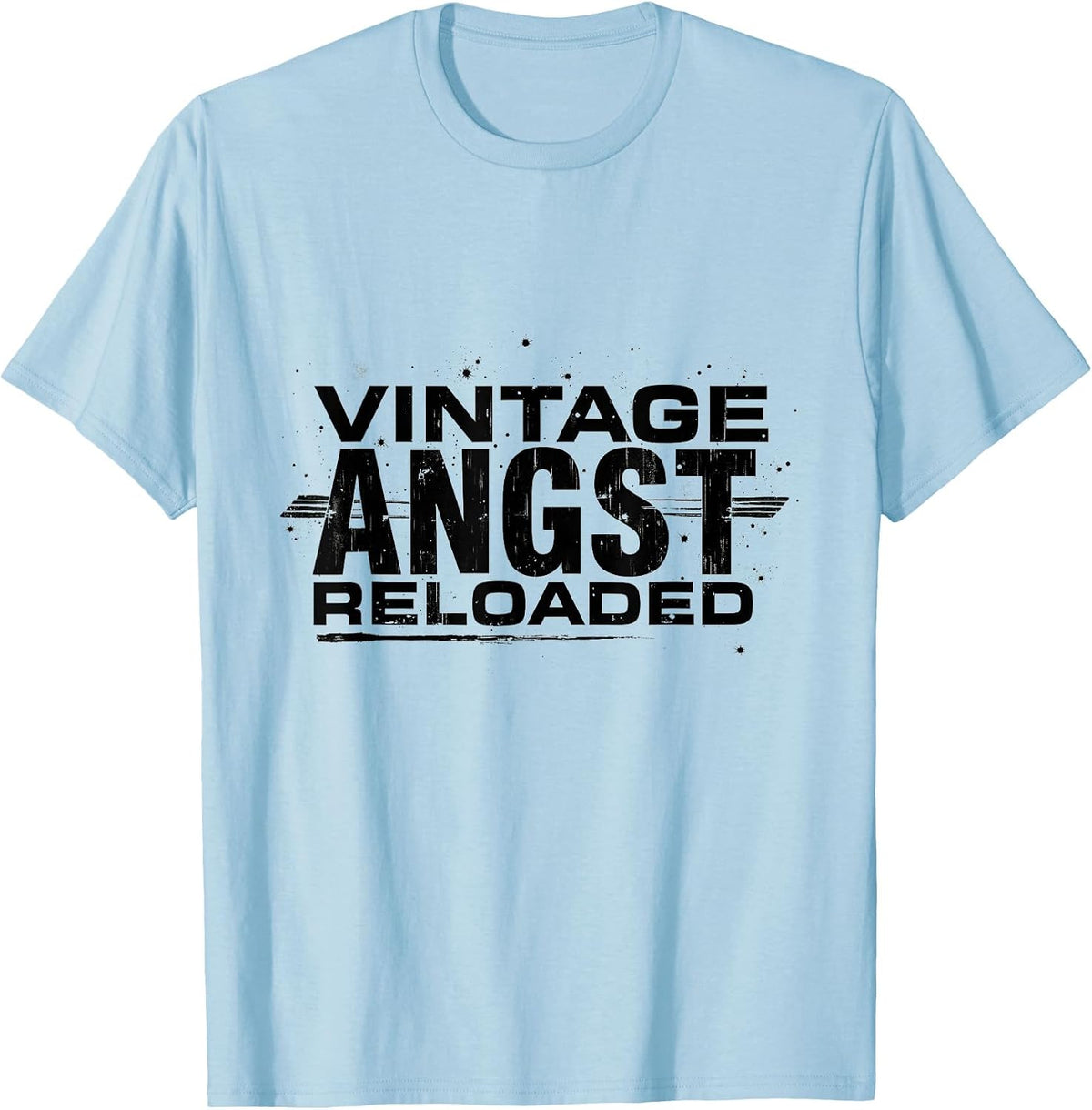 Vintage Angst Reloaded Grunge Design T-Shirt - Baby Blue