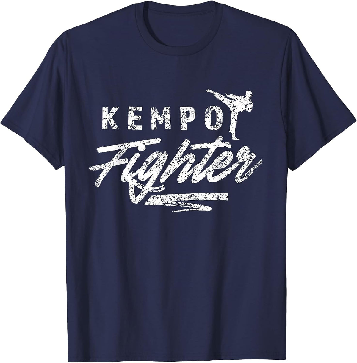 Kempo Fighter Karate Shaolin Kenpo Martial Arts T-Shirt - Navy Blue