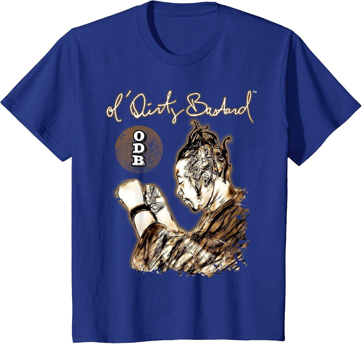 ODB Ol Dirty Ba-ard Graffiti Hip Hop 90s Wu Tang Gangsta T-Shirt - Royal Blue