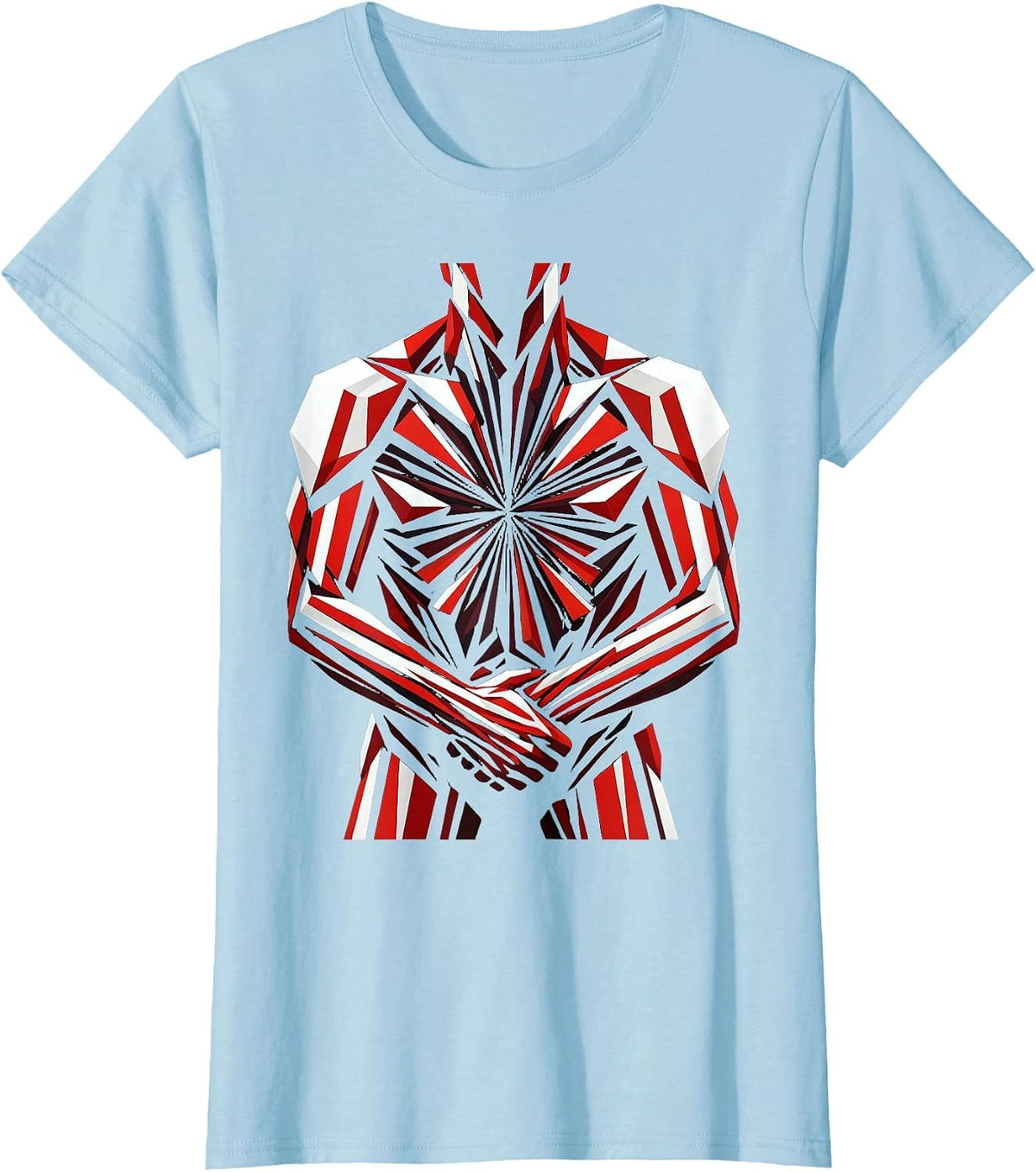 Rugby Forwards Pack Binding Dark Illustration T-Shirt - Baby Blue