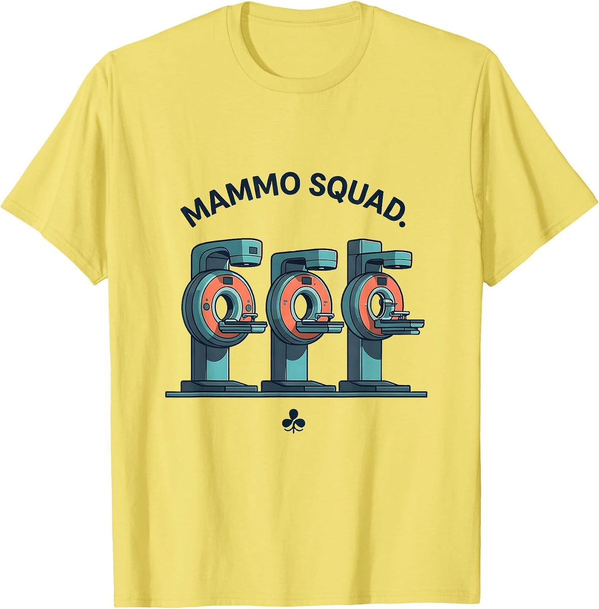 Men's Mammo Squad Radiology Tech Cute Rad Tech Occupation Pride T-Shirt - Lemon Yellow