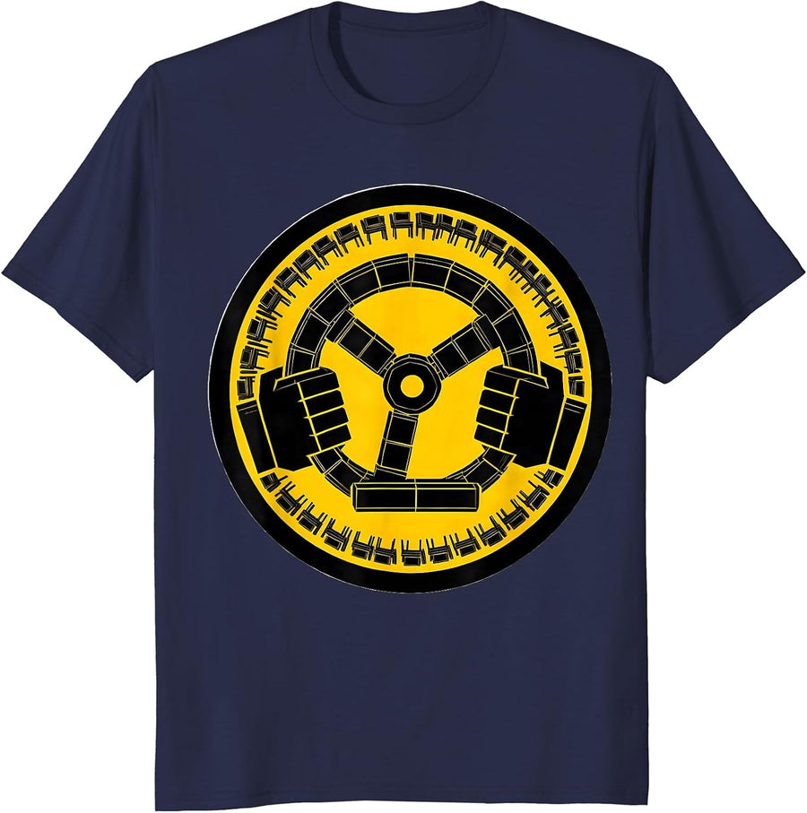 School Bus Driver Costume Humor Funny Transportation Squad T-Shirt - Navy Blue