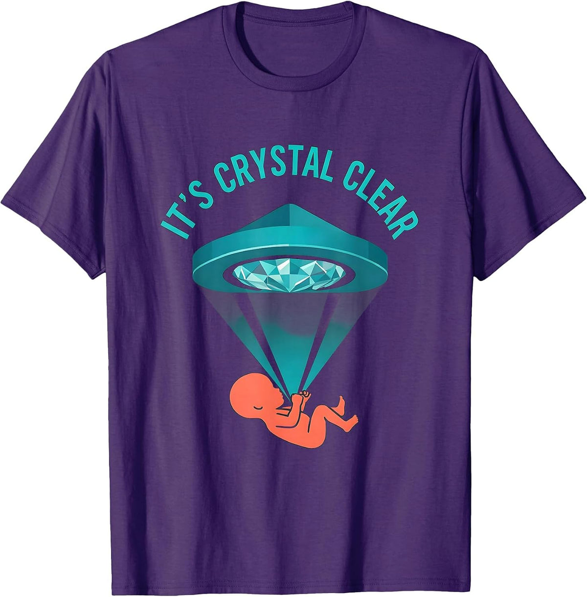 It's Crystal Clear Funny Rad Tech X-ray Technologist T-Shirt - Purple