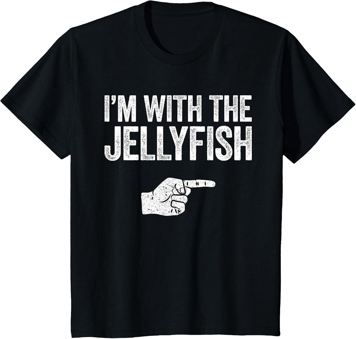 I'm with The Jellyfish Shirt Matching Jellyfish Costume T-Shirt - Black