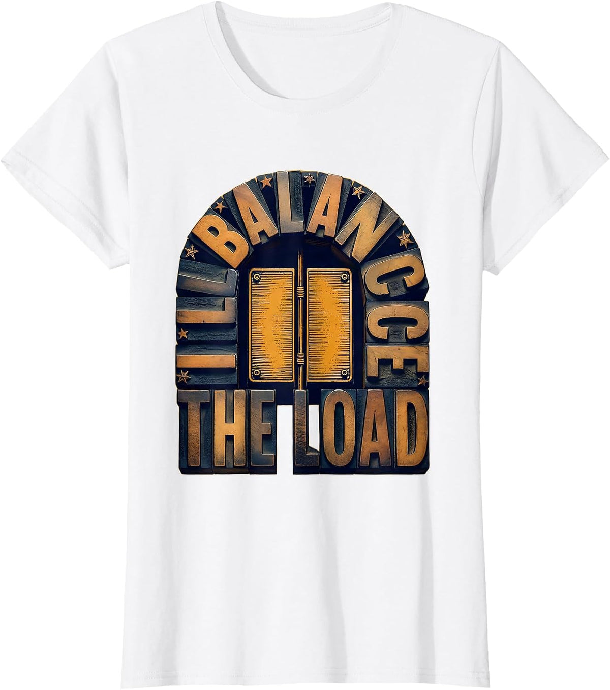I Balance The Load Funny Electrician Skeleton Sarcastic T-Shirt - White