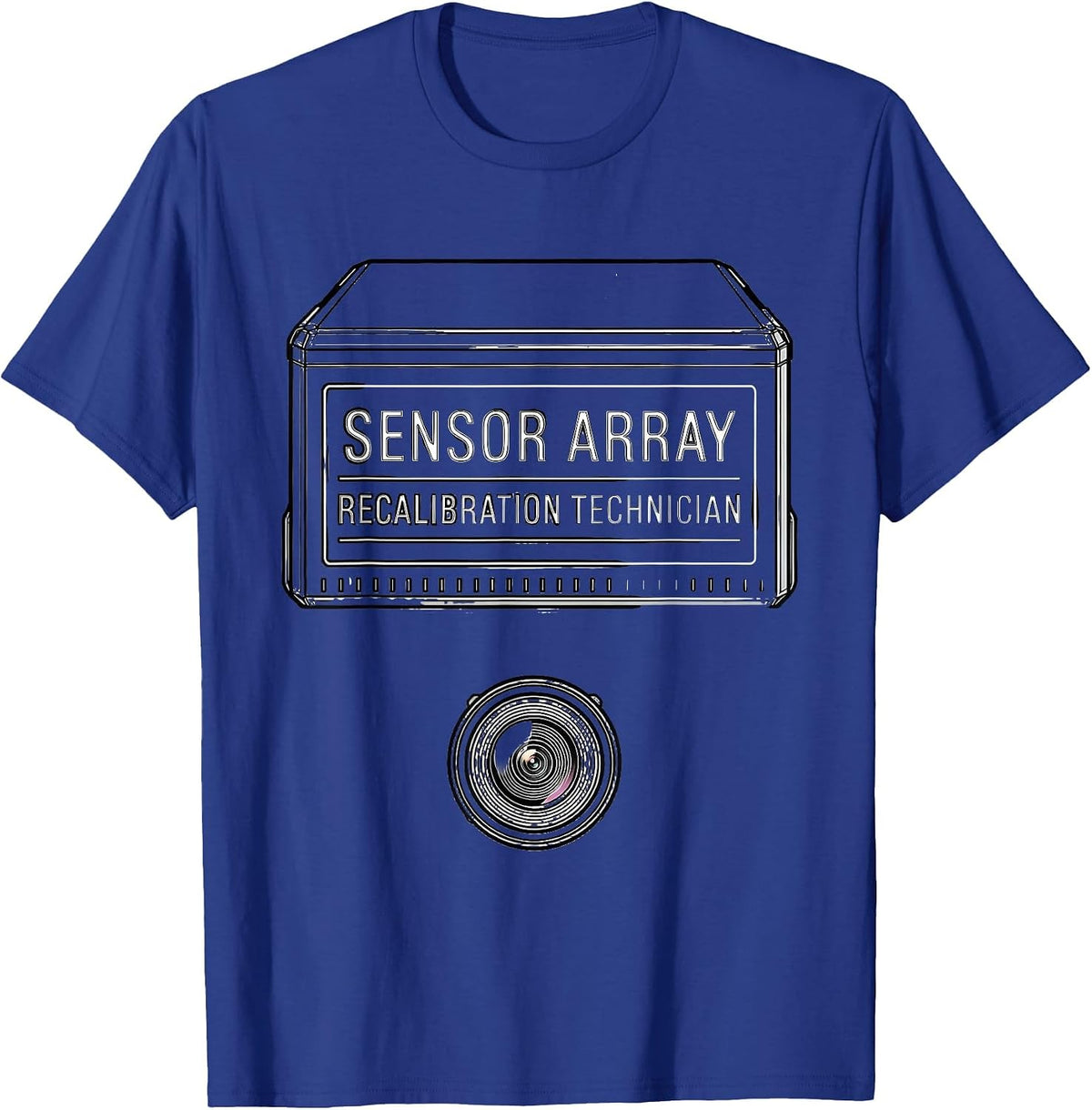 Sensor Array Recalibration Technician Funny Robotics T-Shirt - Royal Blue