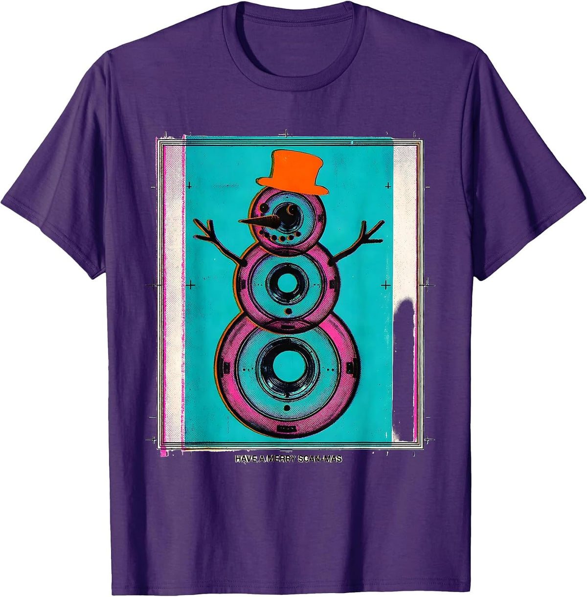Have A Merry Scan-mas Radiology Tech Christmas Humor T-Shirt - Purple