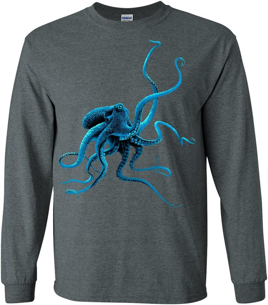 Octopus Long Sleeve Shirt - Dark Heather