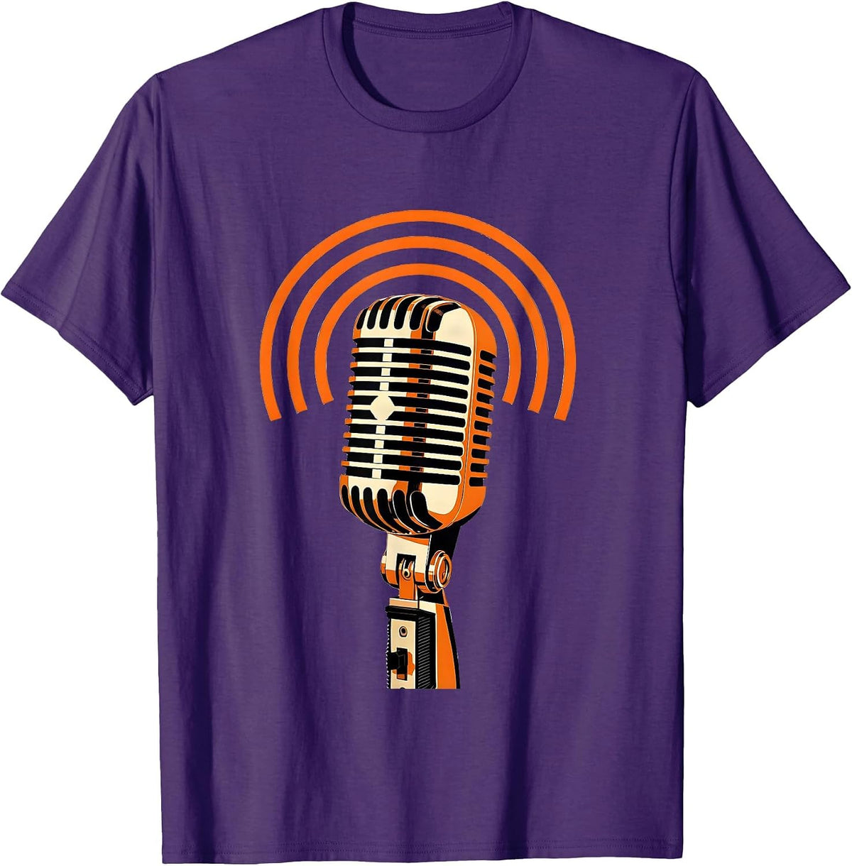 Men's Threaded Pipe Nipple Vintage Microphone Funny Plumber Gift T-Shirt - Purple
