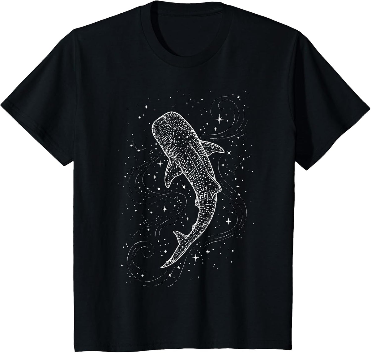 Whale Shark Galaxy T-Shirt - Black
