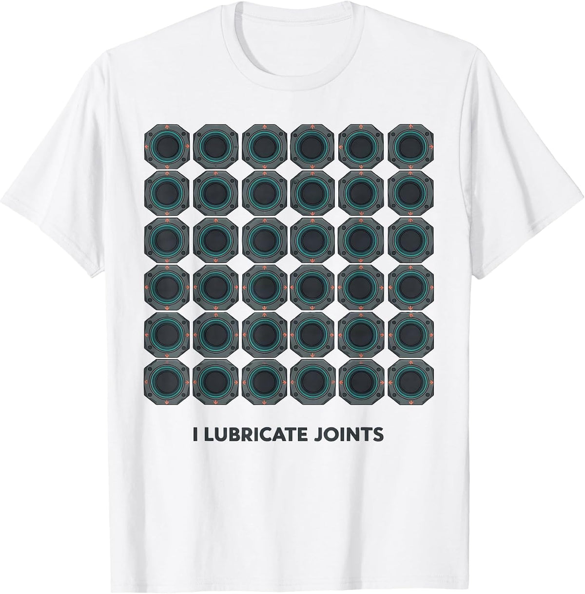 Men's I Lubricate Joints Funny Plumber Pipefitter Steamfitter Gift T-Shirt - White