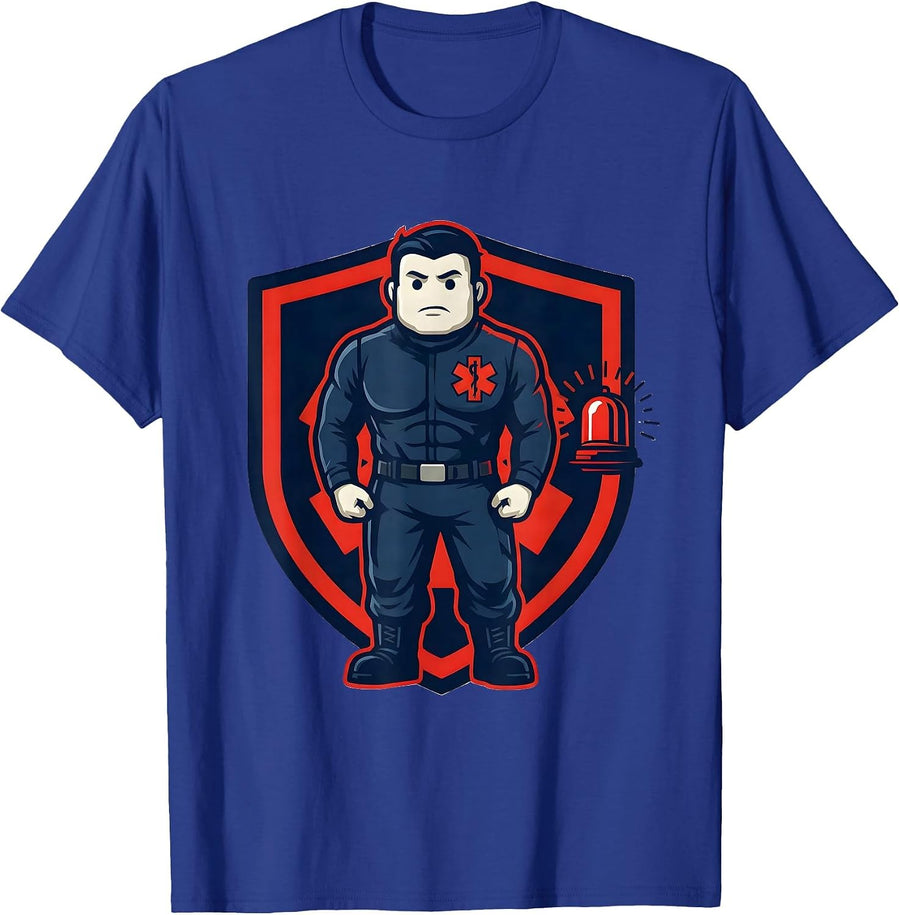 Paramedic Mannequin Deadpan Humor EMS Worker Gift T-Shirt - Royal Blue